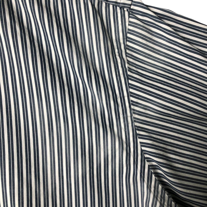 Ralph Lauren YARMOUTH Long Sleeve Button-Down Striped Shirt, Men's XL cotton blue type Vintage Second Hand