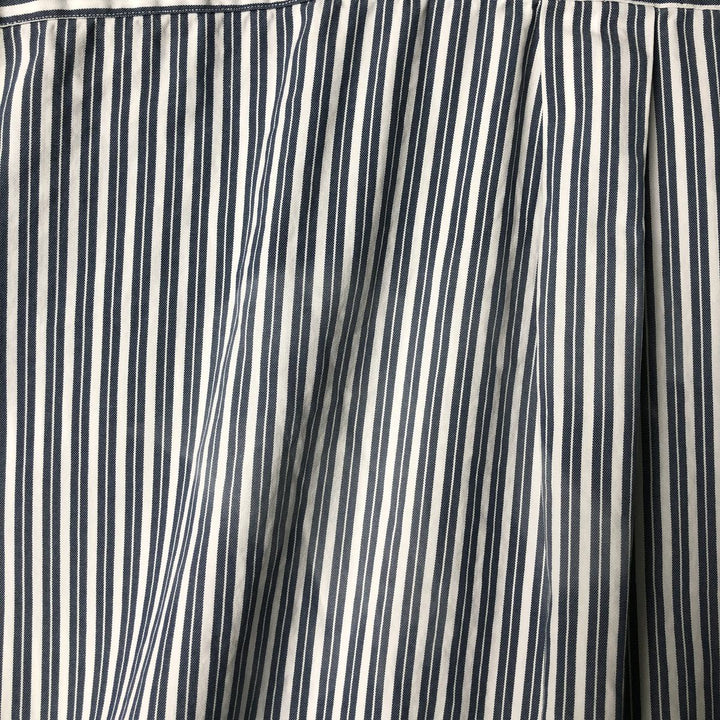 Ralph Lauren YARMOUTH Long Sleeve Button-Down Striped Shirt, Men's XL cotton blue type Vintage Second Hand