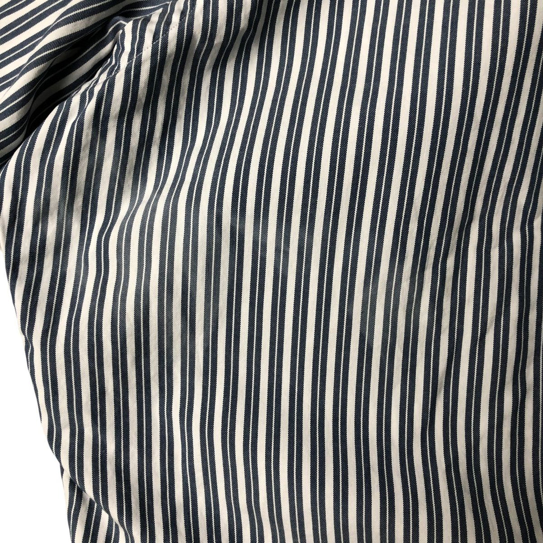 Ralph Lauren YARMOUTH Long Sleeve Button-Down Striped Shirt, Men's XL cotton blue type Vintage Second Hand