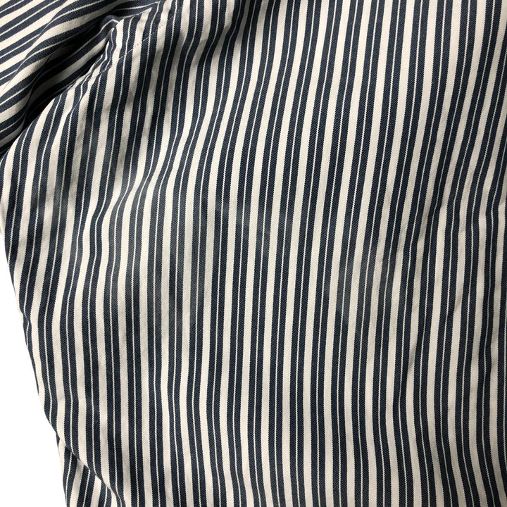 Ralph Lauren YARMOUTH Long Sleeve Button-Down Striped Shirt, Men's XL cotton blue type Vintage Second Hand