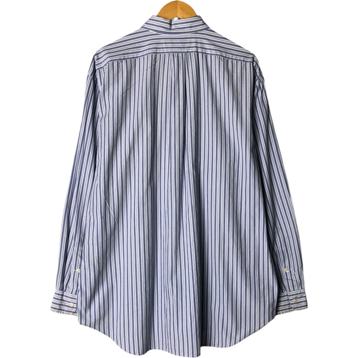 Ralph Lauren BLAKE long sleeve button-down striped shirt, men's size XL cotton white type Vintage Second Hand