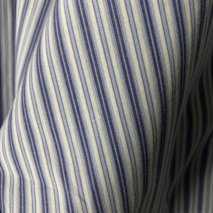 Ralph Lauren BLAKE long sleeve button-down striped shirt, men's size XL cotton white type Vintage Second Hand