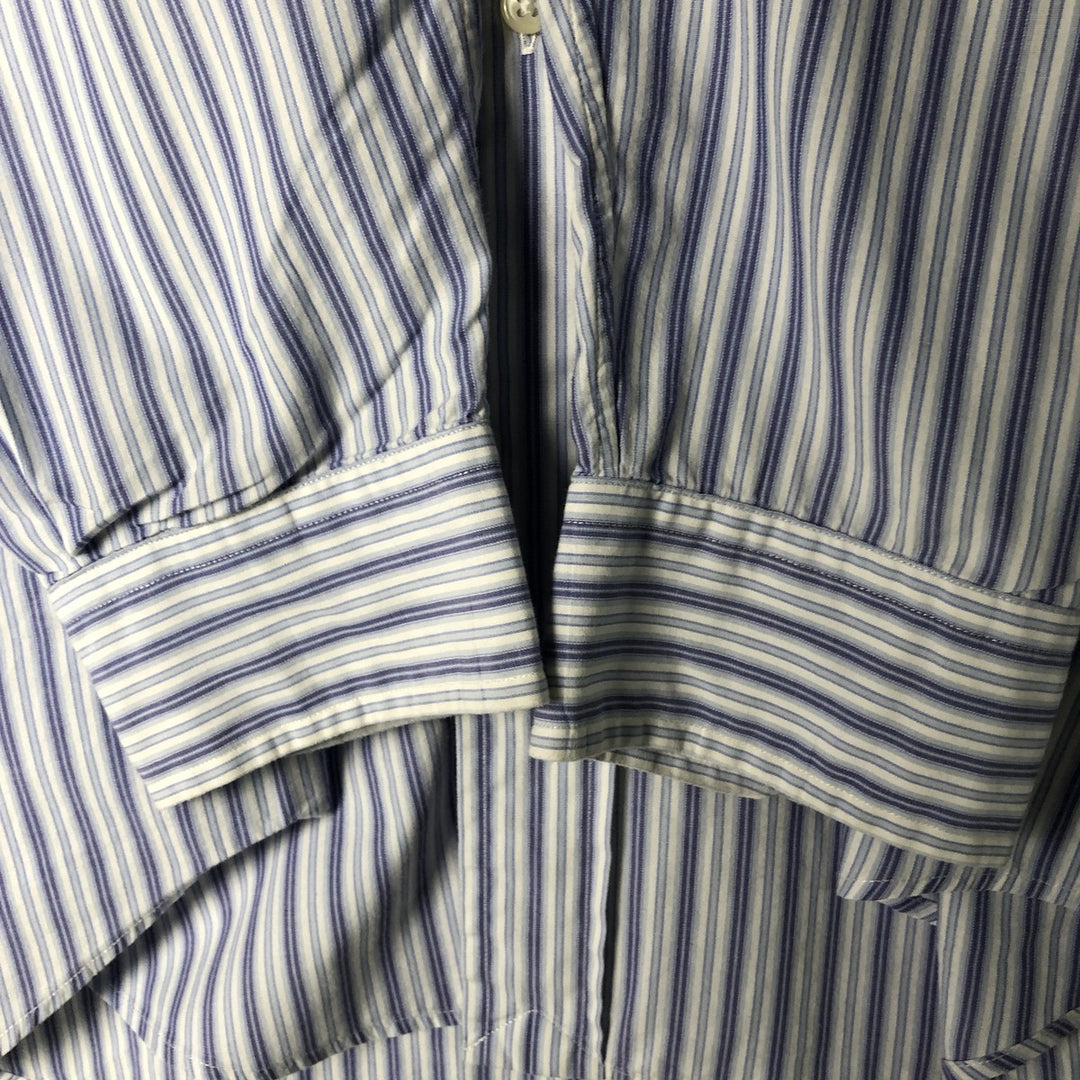 Ralph Lauren BLAKE long sleeve button-down striped shirt, men's size XL cotton white type Vintage Second Hand