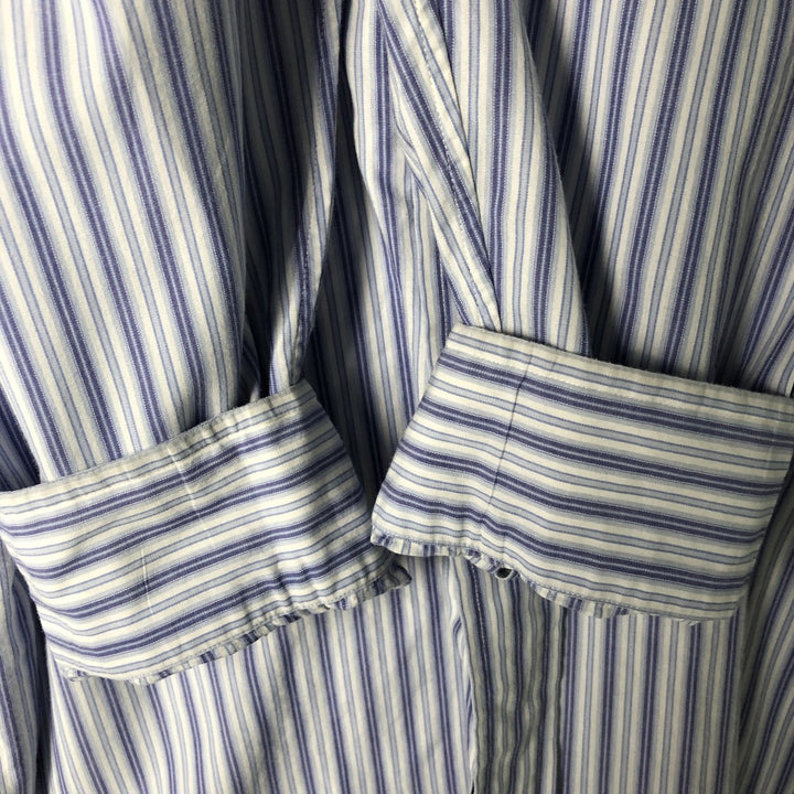 Ralph Lauren BLAKE long sleeve button-down striped shirt, men's size XL cotton white type Vintage Second Hand