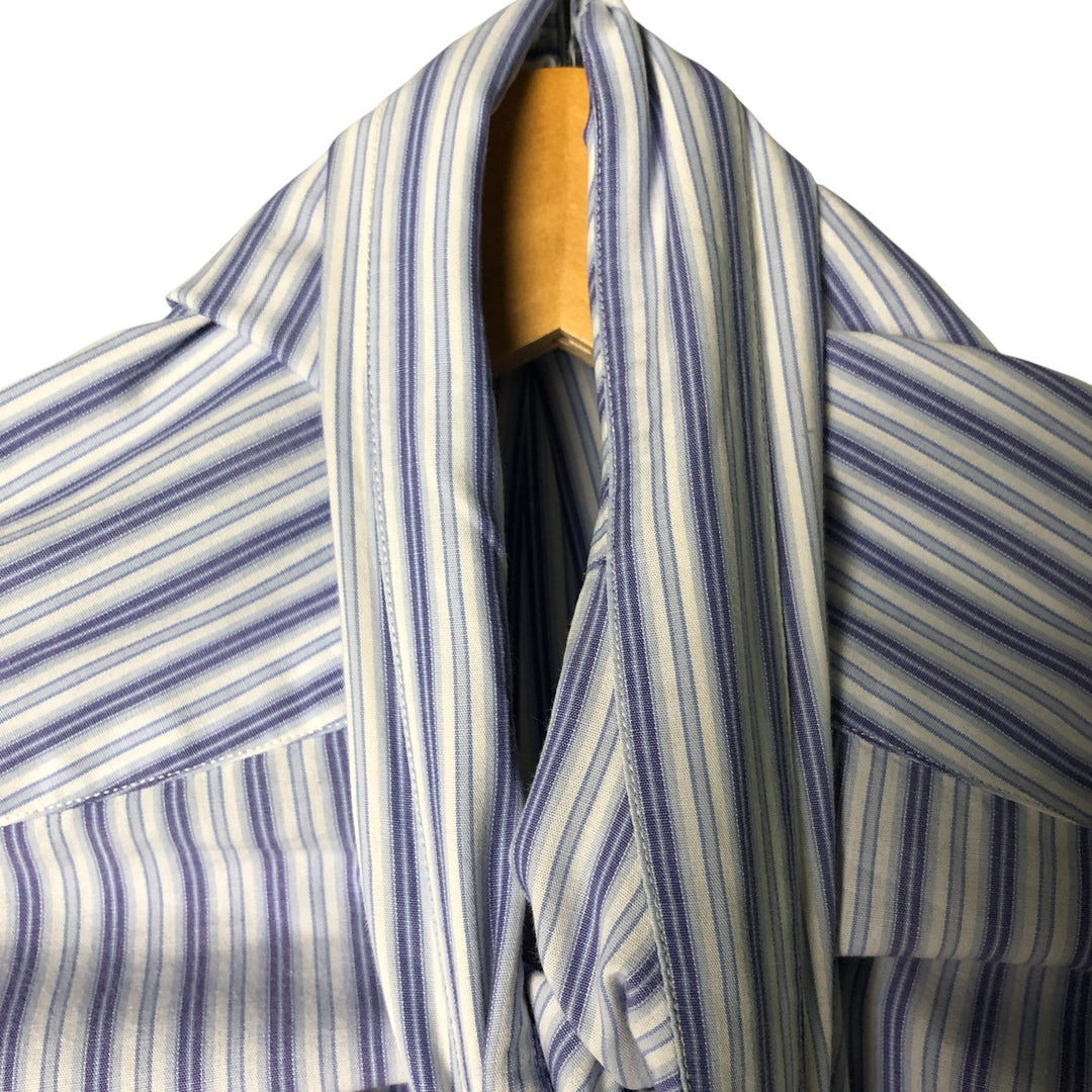Ralph Lauren BLAKE long sleeve button-down striped shirt, men's size XL cotton white type Vintage Second Hand