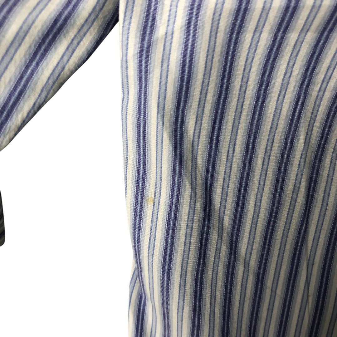 Ralph Lauren BLAKE long sleeve button-down striped shirt, men's size XL cotton white type Vintage Second Hand