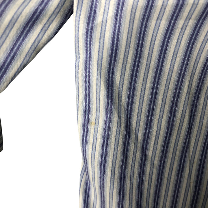 Ralph Lauren BLAKE long sleeve button-down striped shirt, men's size XL cotton white type Vintage Second Hand