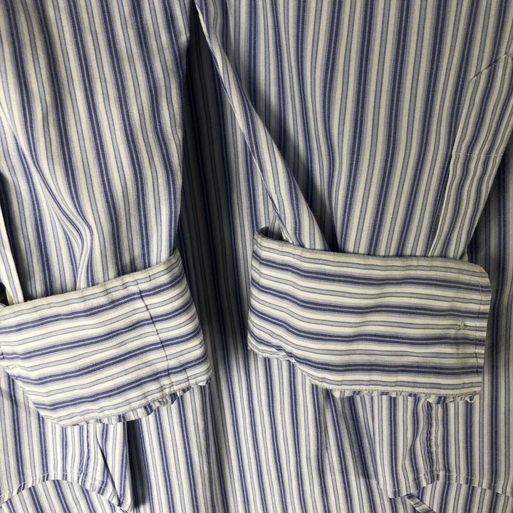 Ralph Lauren BLAKE long sleeve button-down striped shirt, men's size XL cotton white type Vintage Second Hand