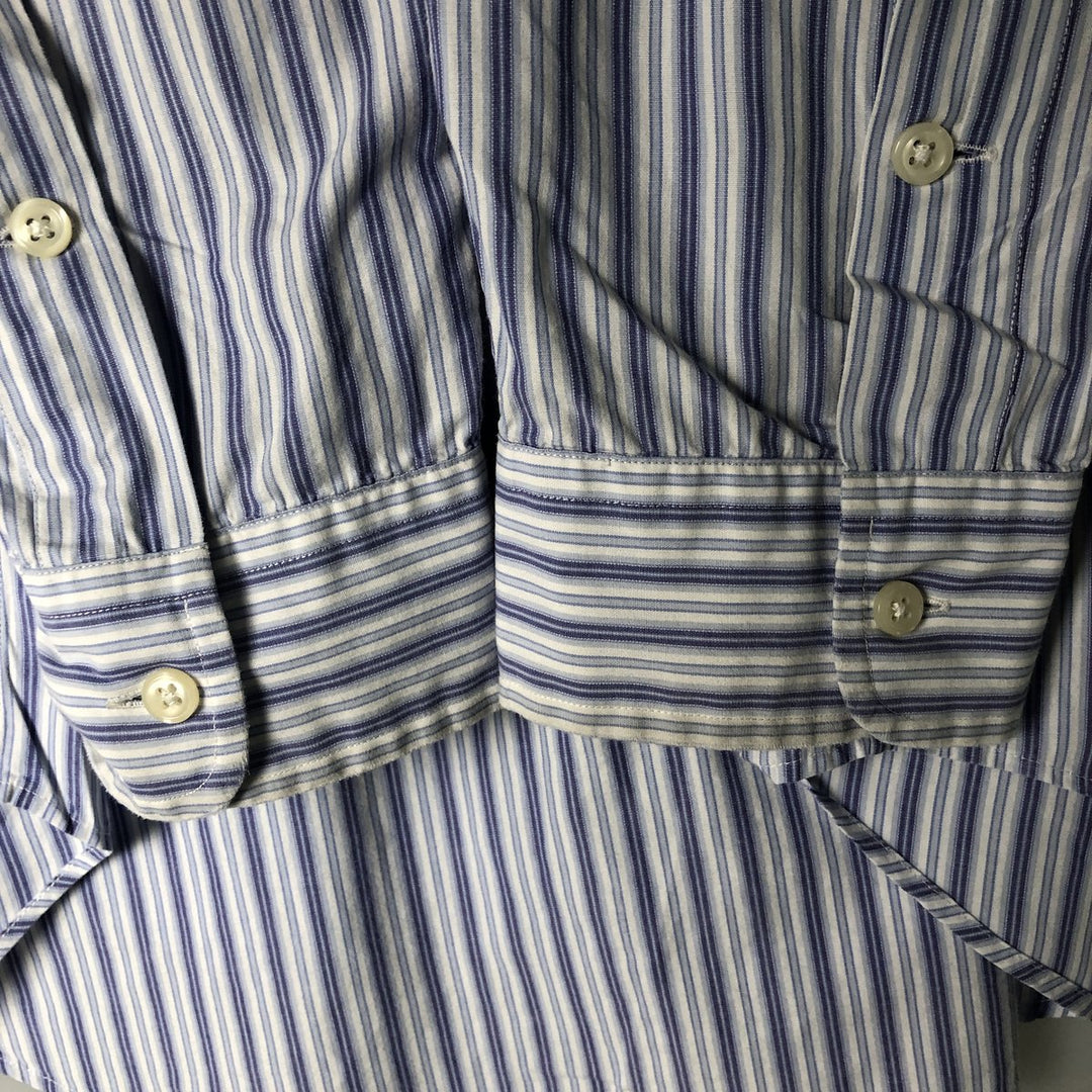 Ralph Lauren BLAKE long sleeve button-down striped shirt, men's size XL cotton white type Vintage Second Hand