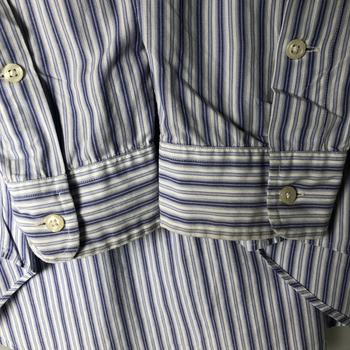 Ralph Lauren BLAKE long sleeve button-down striped shirt, men's size XL cotton white type Vintage Second Hand