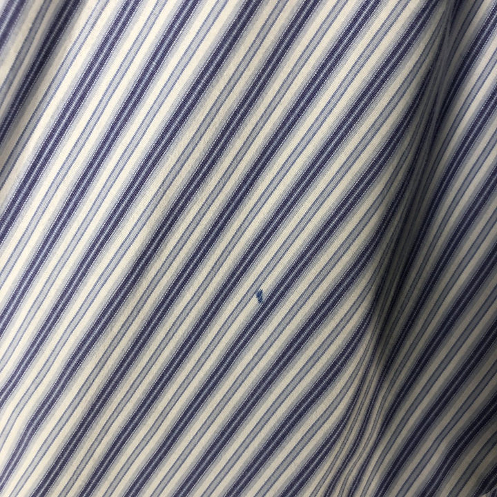 Ralph Lauren BLAKE long sleeve button-down striped shirt, men's size XL cotton white type Vintage Second Hand