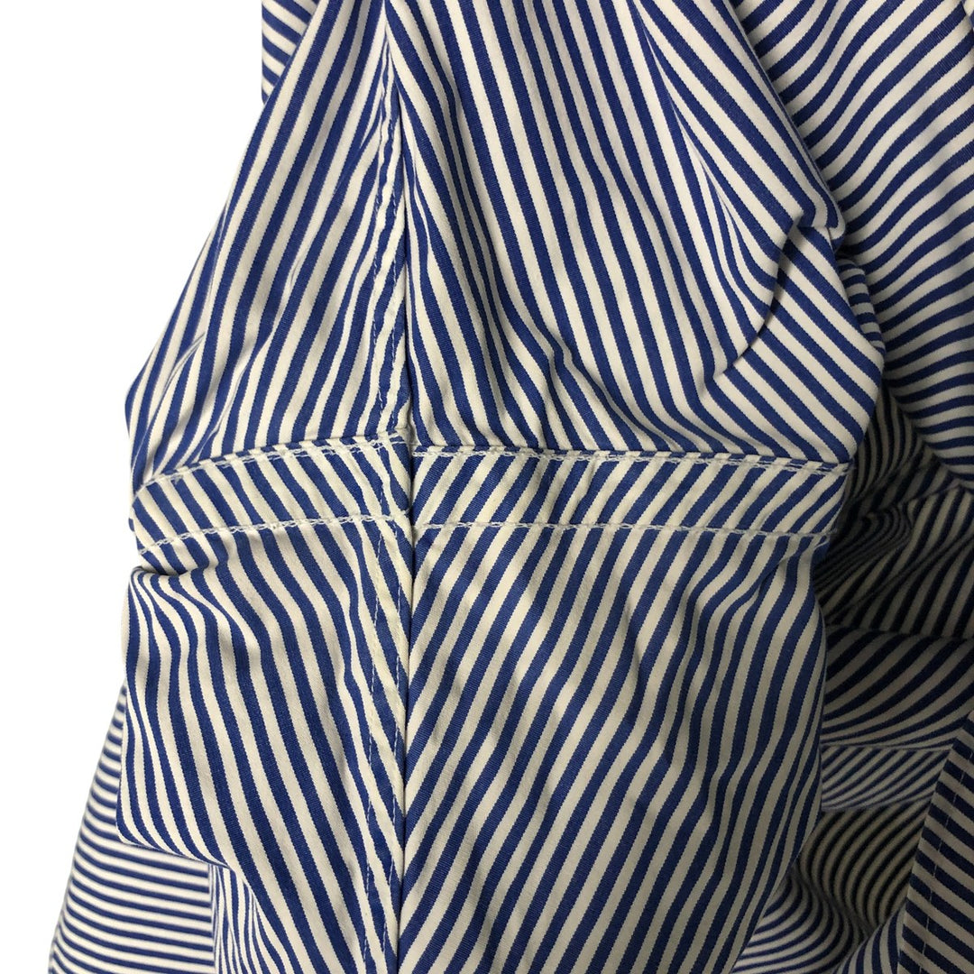 Ralph Lauren REGENT CLASSIC FIT long-sleeved wide-collar cotton striped shirt, men's size XL cotton blue type Vintage Second Hand