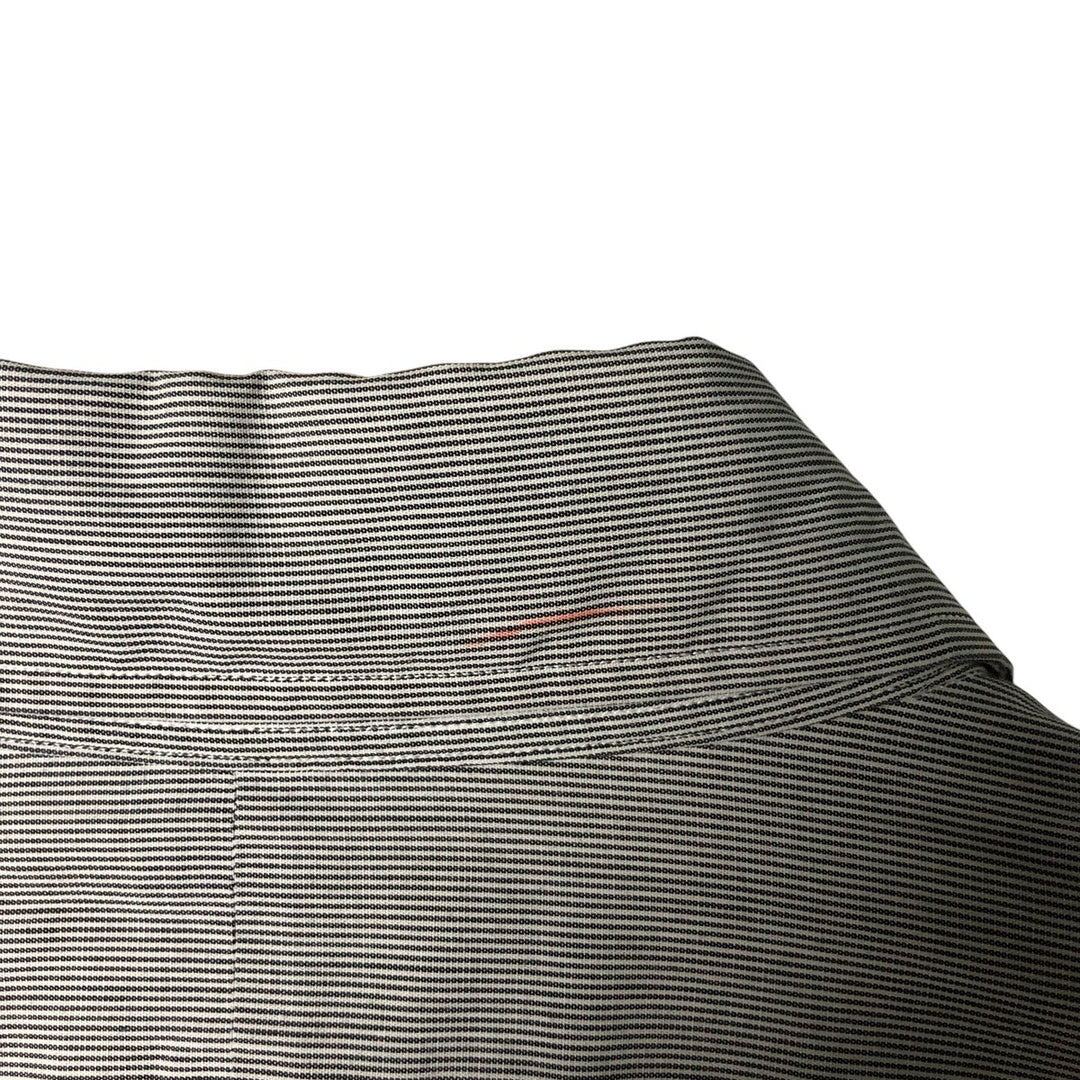 POLO by Ralph Lauren long-sleeved wide-collar cotton striped shirt with cuffs, men's size L cotton black type Vintage Second Hand