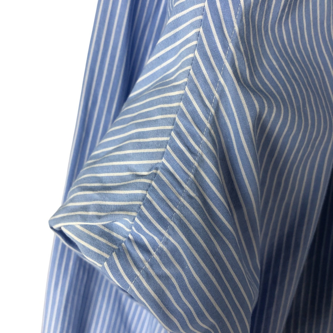 Ralph Lauren YARMOUTH Long Sleeve Button-Down Striped Shirt, Men's XL cotton Blue type light blue Vintage Second Hand