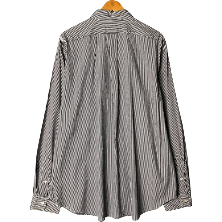 Ralph Lauren Classic Fit Long Sleeve Button-Down Striped Shirt, Men's XXL cotton white type Vintage Second Hand