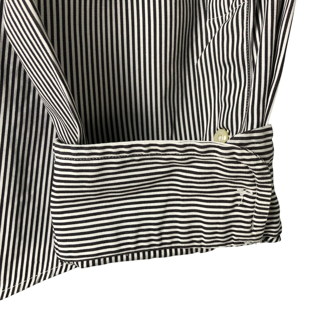 Ralph Lauren Classic Fit Long Sleeve Button-Down Striped Shirt, Men's XXL cotton white type Vintage Second Hand