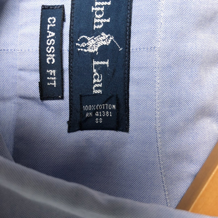 Ralph Lauren Classic Fit Long Sleeve Button Down Shirt Men's XL cotton Blue type light blue Vintage Second Hand
