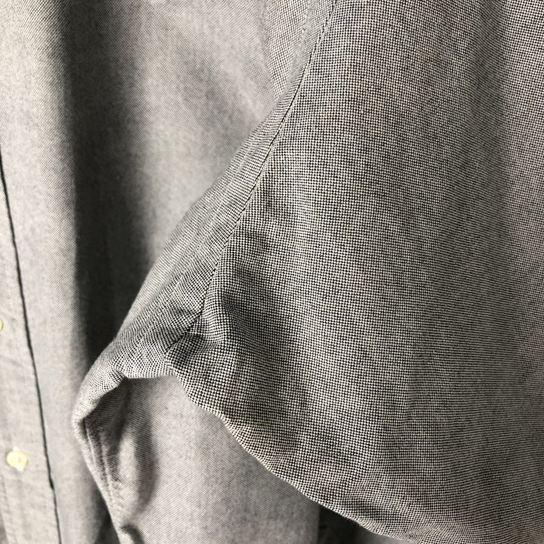 Ralph Lauren YARMOUTH long sleeve button down shirt, men's size L cotton gray type Vintage Second Hand