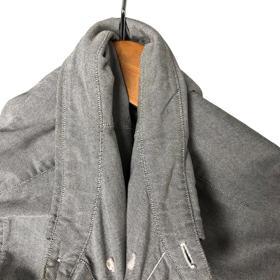 Ralph Lauren YARMOUTH long sleeve button down shirt, men's size L cotton gray type Vintage Second Hand