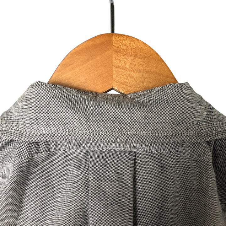 Ralph Lauren YARMOUTH long sleeve button down shirt, men's size L cotton gray type Vintage Second Hand