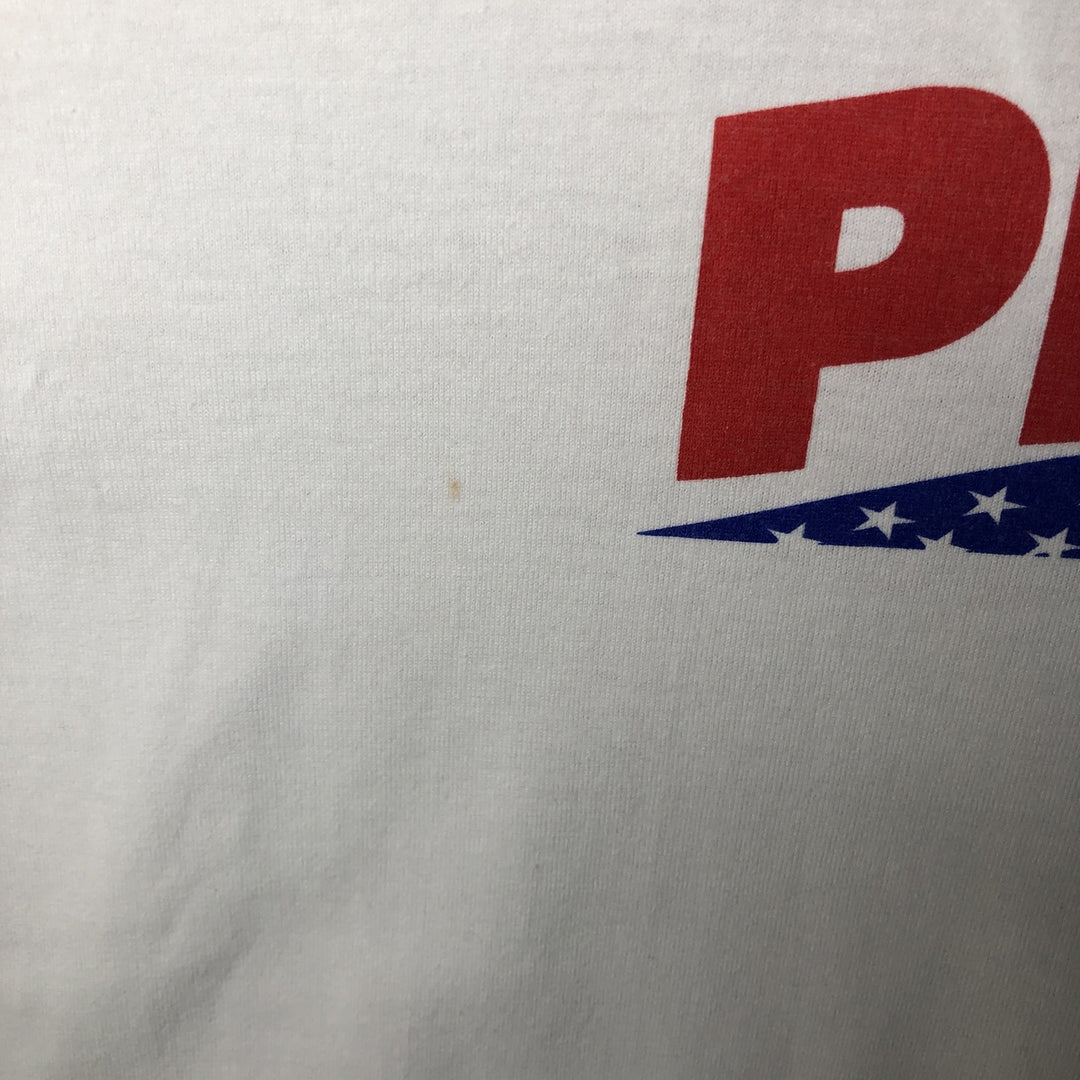 ONEITA POWER-T Message Print T-Shirt, Made in USA, Men's XL cotton white type Vintage Second Hand