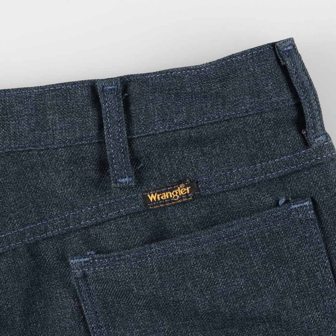 Vintage 90'S Wrangler Dress Jeans, Slacks, Made in USA, Men's Size W34 polyester navy blue type Vintage Second Hand