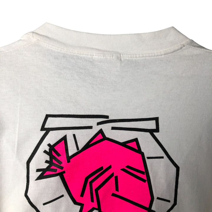 Vintage STEDMAN SUPER HI CRU Printed T-Shirt, Made in USA, Men's XL cotton white type Vintage Second Hand
