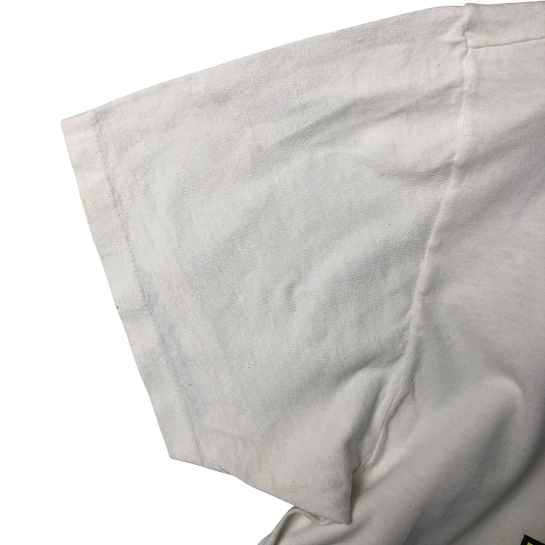 Vintage STEDMAN SUPER HI CRU Printed T-Shirt, Made in USA, Men's XL cotton white type Vintage Second Hand