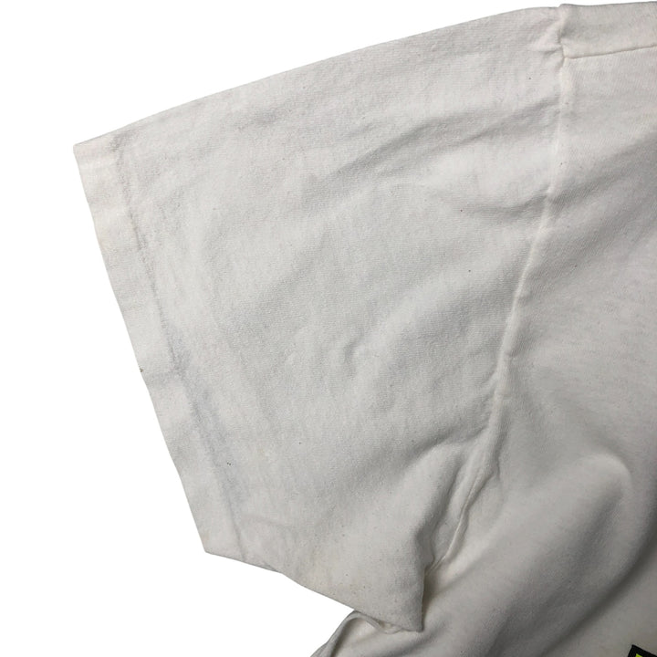 Vintage STEDMAN SUPER HI CRU Printed T-Shirt, Made in USA, Men's XL cotton white type Vintage Second Hand