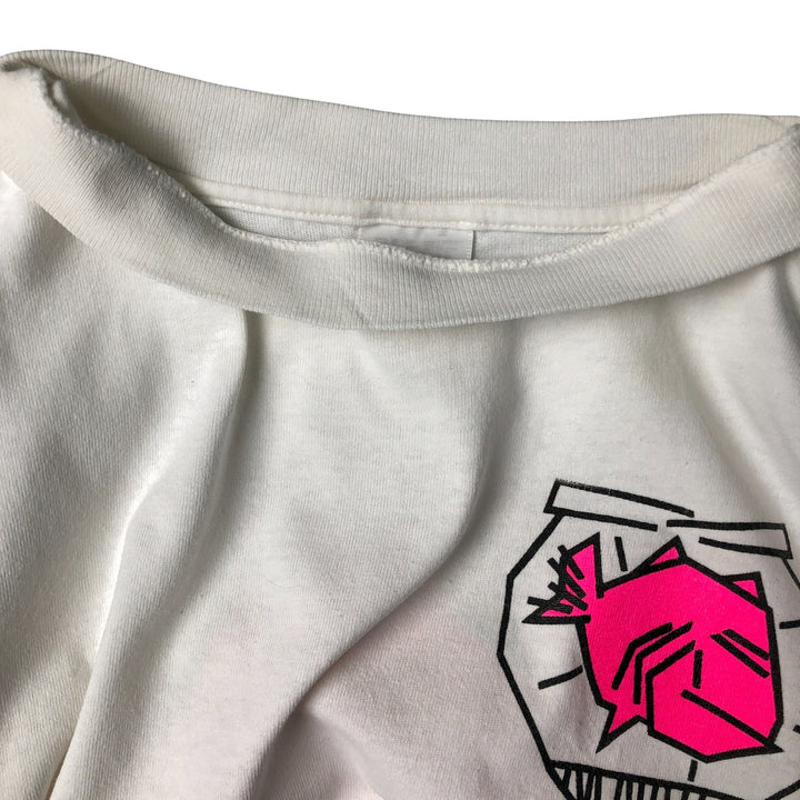 Vintage STEDMAN SUPER HI CRU Printed T-Shirt, Made in USA, Men's XL cotton white type Vintage Second Hand