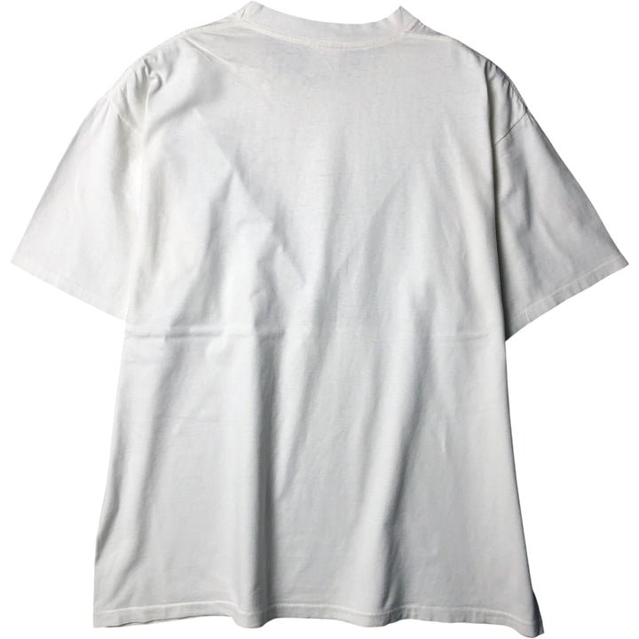 FAIR PARK Message Print T-Shirt, Made in USA, Men's XL cotton white type Vintage Second Hand