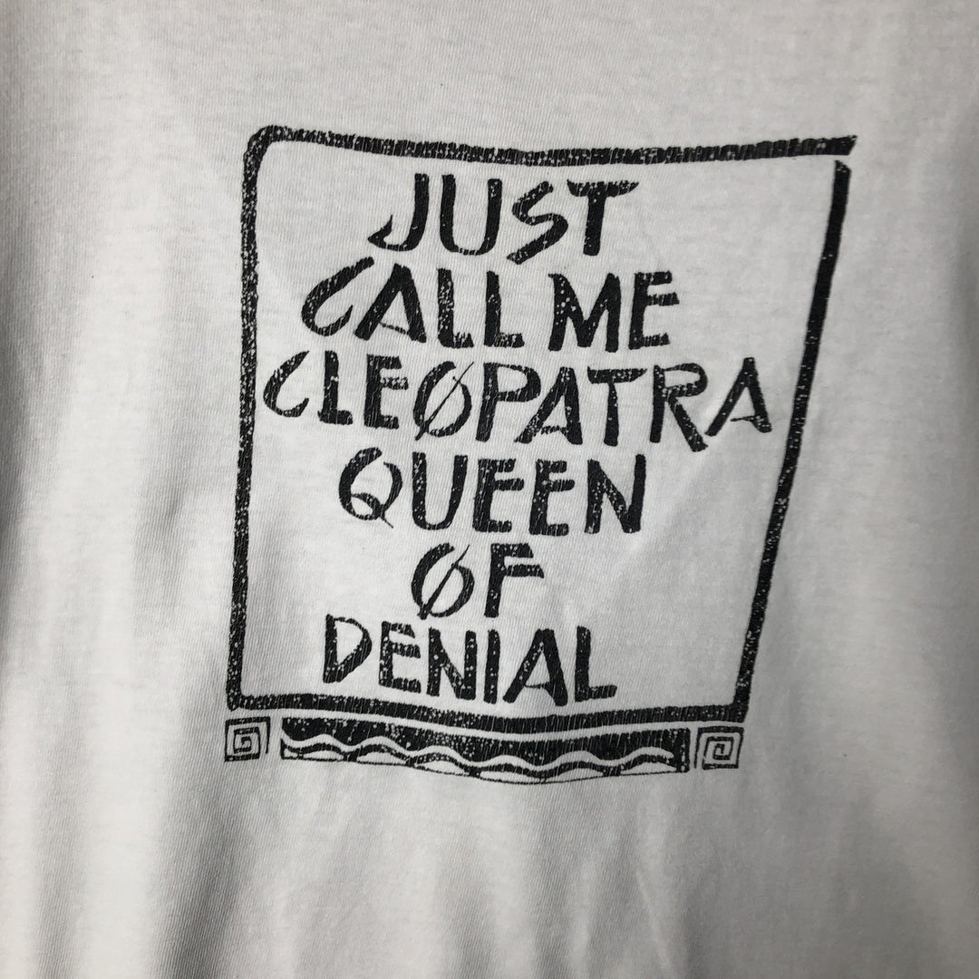 FAIR PARK Message Print T-Shirt, Made in USA, Men's XL cotton white type Vintage Second Hand
