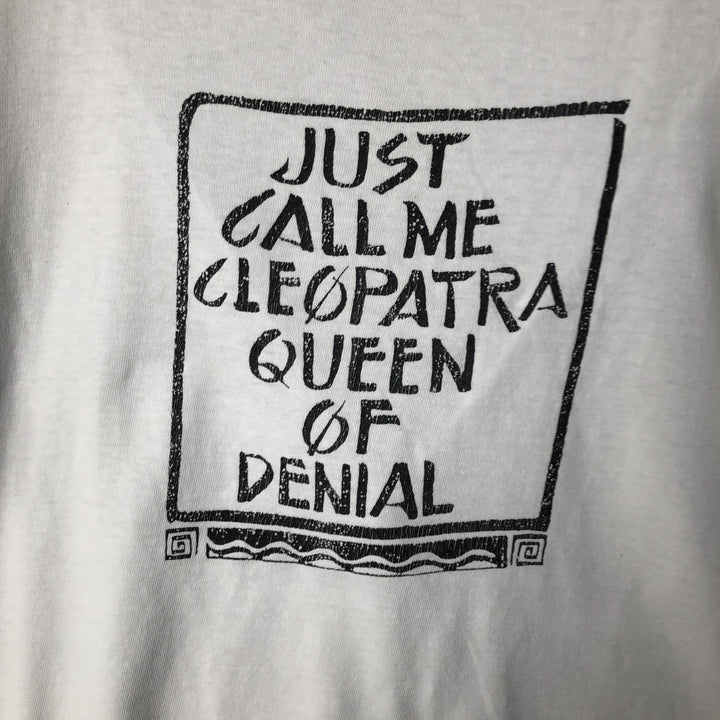 FAIR PARK Message Print T-Shirt, Made in USA, Men's XL cotton white type Vintage Second Hand