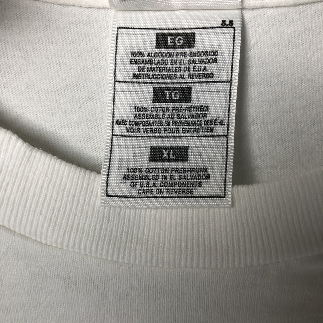 Vintage 90'S Fruit of the Loom Heavy Cotton Souvenir T-Shirt, Men's Size XL cotton white type Vintage Second Hand