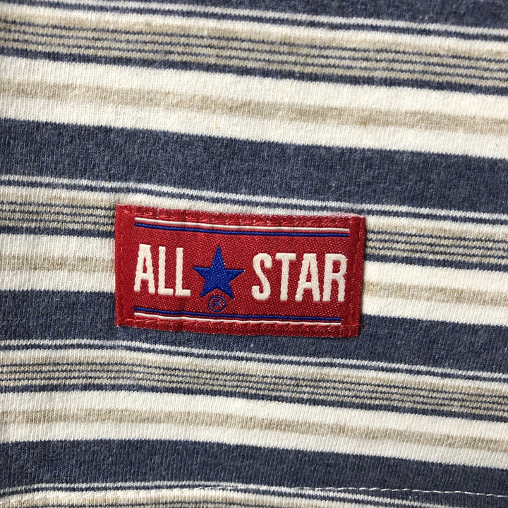 ALL STAR Multi-Border T-Shirt, Men's Size M unclear pale white type Vintage Second Hand