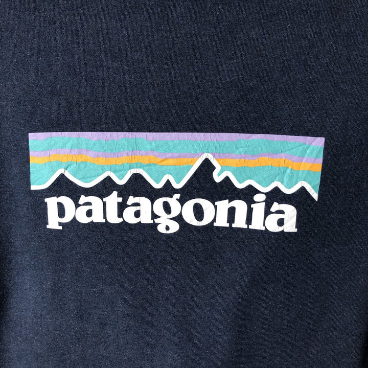 Patagonia Regular Fit Long Sleeve T-Shirt (Men's Size Medium) 38432FA19 polyester navy blue type Vintage Second Hand