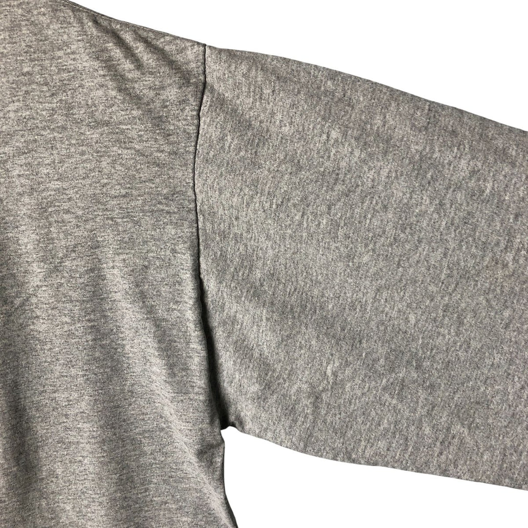 Jansport Sullivan College Long Sleeve T-Shirt, Made in USA, Men's Size Large, Vintage cotton gray type Vintage Second Hand