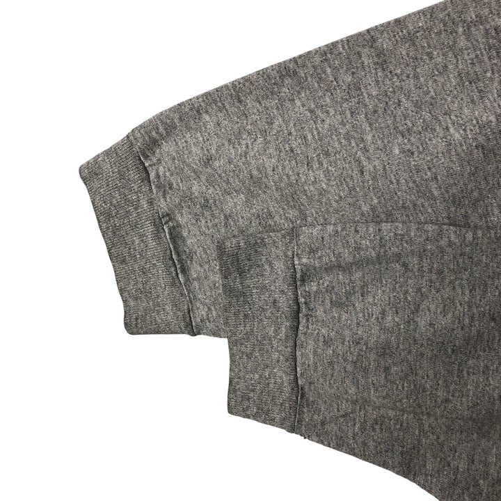 Jansport Sullivan College Long Sleeve T-Shirt, Made in USA, Men's Size Large, Vintage cotton gray type Vintage Second Hand