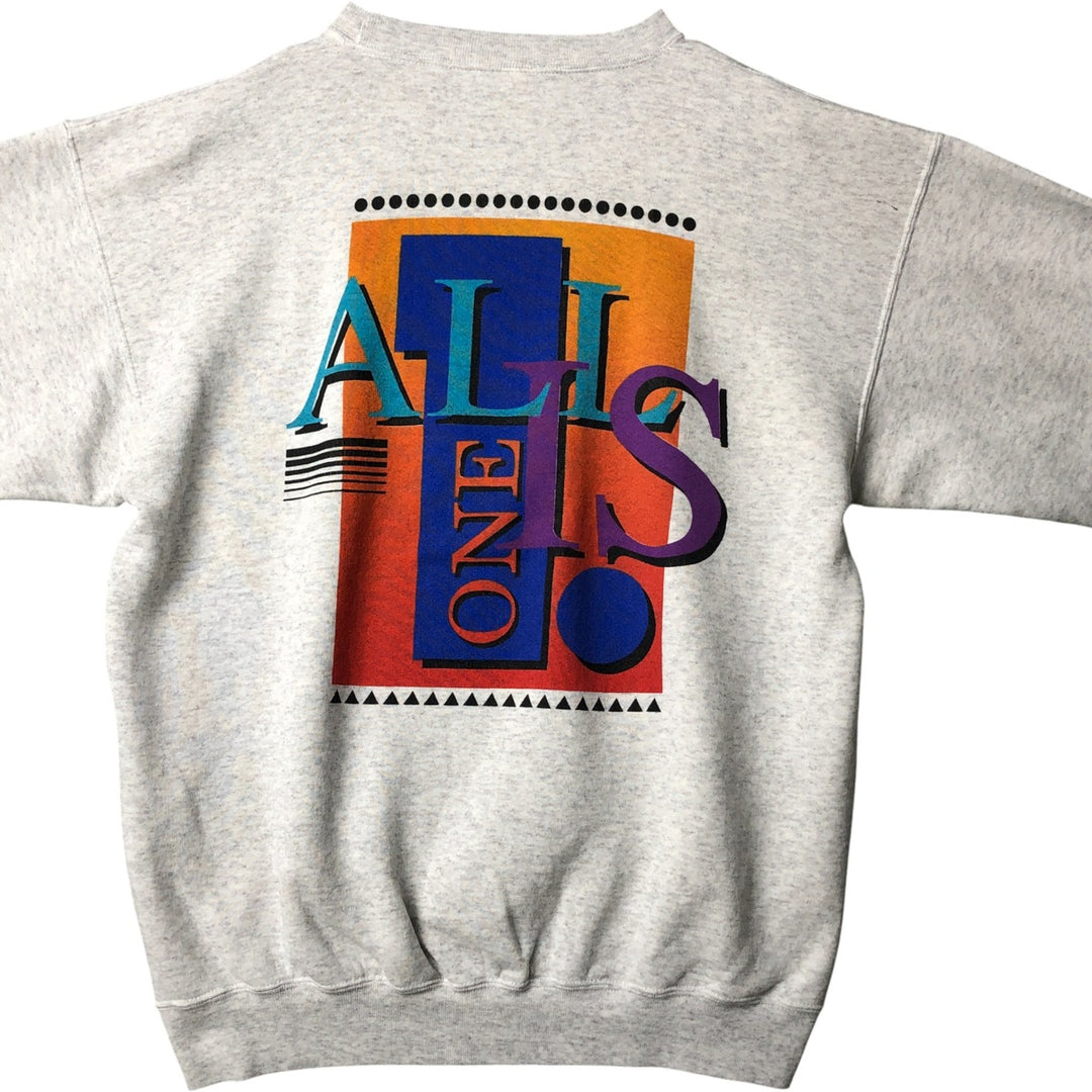 90'S Hard Rock Cafe Advertising Sweatshirt, Made in USA, Men's Size L unclear gray type Vintage Second Hand