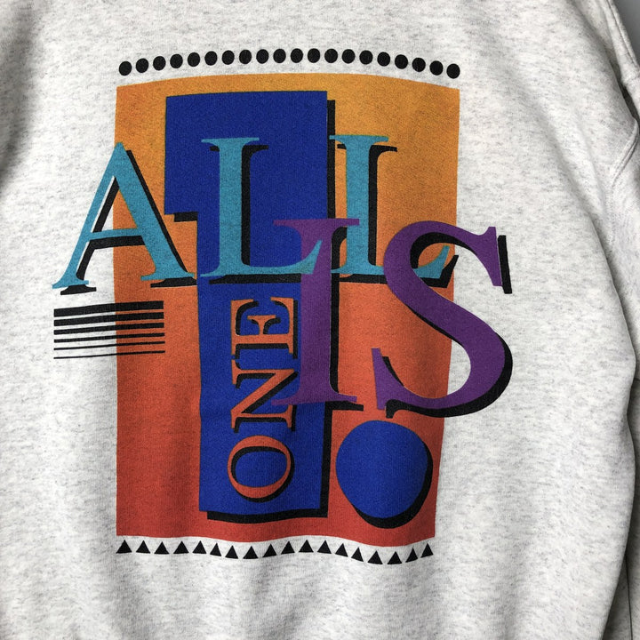 90'S Hard Rock Cafe Advertising Sweatshirt, Made in USA, Men's Size L unclear gray type Vintage Second Hand
