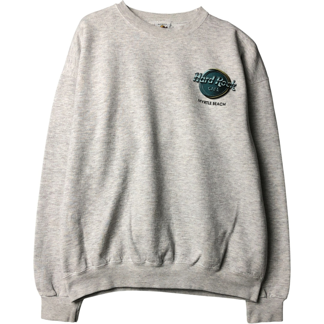90'S Hard Rock Cafe Advertising Sweatshirt, Men's, Size XL, Vintage cotton gray type Vintage Second Hand