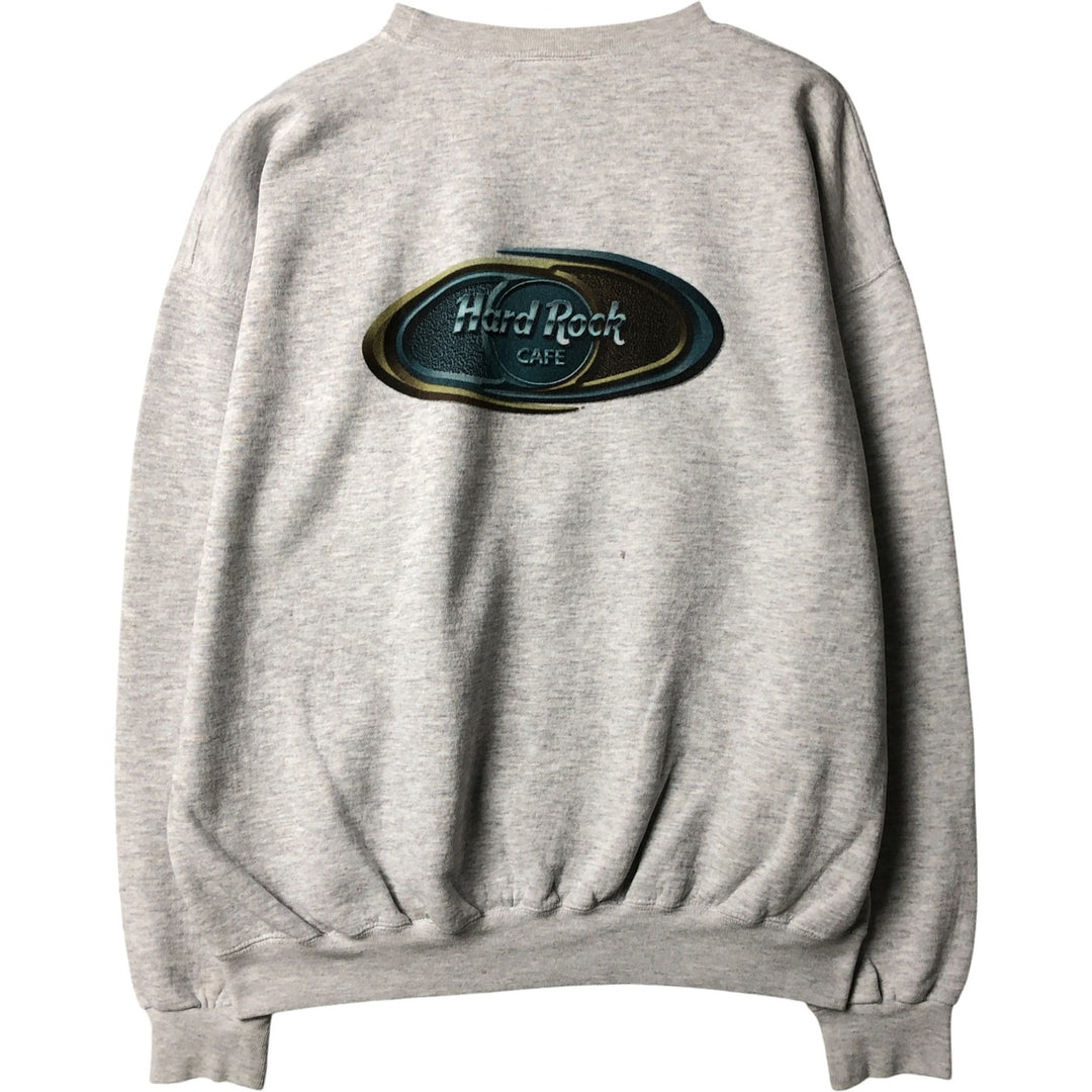 90'S Hard Rock Cafe Advertising Sweatshirt, Men's, Size XL, Vintage cotton gray type Vintage Second Hand