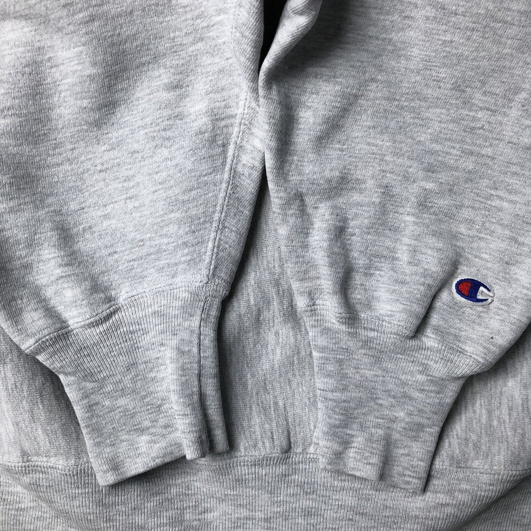 90'S Champion Reverse Weave Sweatshirt, Men's XL, Vintage cotton gray type Vintage Second Hand