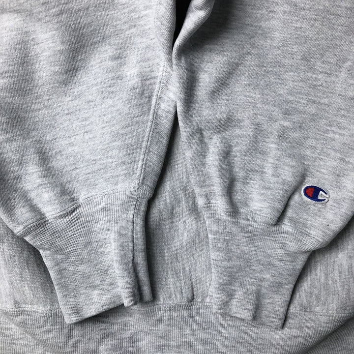 90'S Champion Reverse Weave Sweatshirt, Men's XL, Vintage cotton gray type Vintage Second Hand