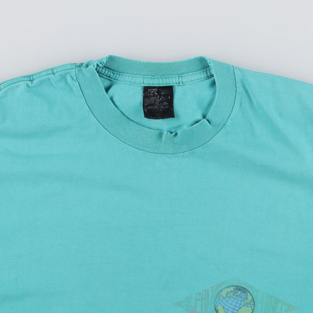 GOTCHA Surf Skate T-shirt, Men's Size M unclear Emerald green Vintage Second Hand
