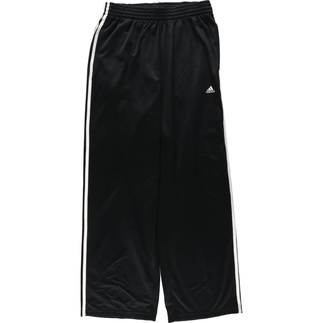 2000'S adidas CLIMALITE Track Pants, Men's Size L polyester black type Vintage Second Hand