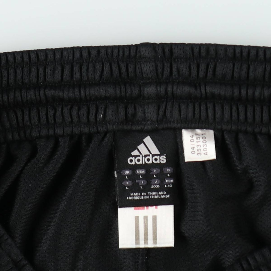 2000'S adidas CLIMALITE Track Pants, Men's Size L polyester black type Vintage Second Hand