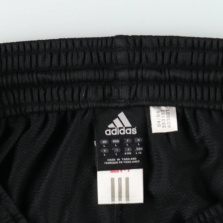 2000'S adidas CLIMALITE Track Pants, Men's Size L polyester black type Vintage Second Hand