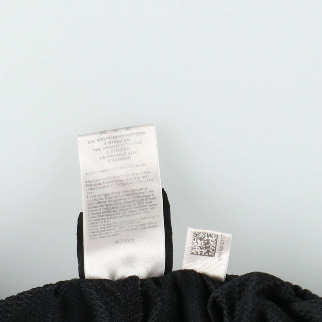 2000'S adidas CLIMALITE Track Pants, Men's Size L polyester black type Vintage Second Hand