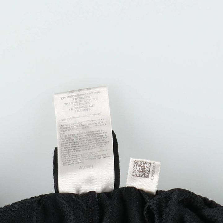 2000'S adidas CLIMALITE Track Pants, Men's Size L polyester black type Vintage Second Hand